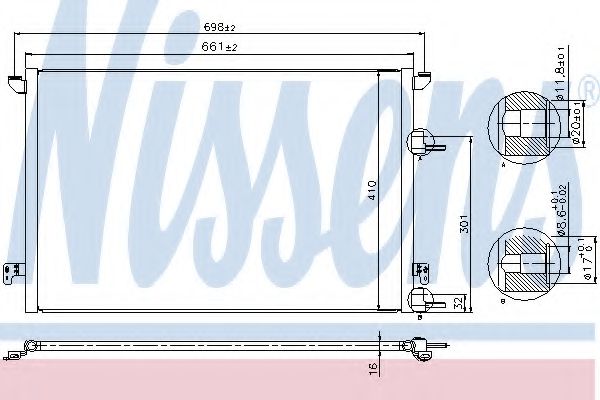 Радиатор кондиционера NISSENS 940320