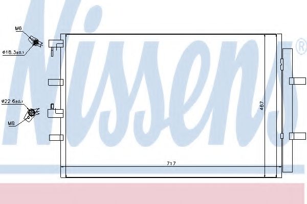Радиатор кондиционера NISSENS 940330
