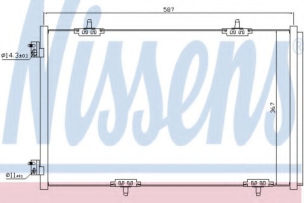 Радиатор кондиционера NISSENS 940333