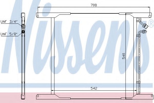 Радиатор кондиционера NISSENS 940336