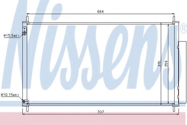 Радиатор кондиционера NISSENS 940340