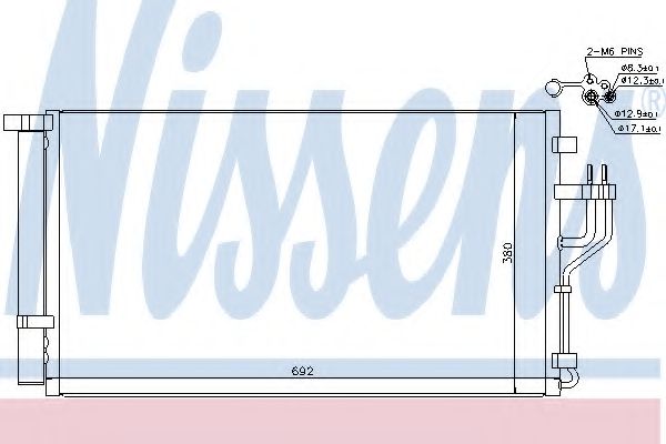 Радиатор кондиционера NISSENS 940351