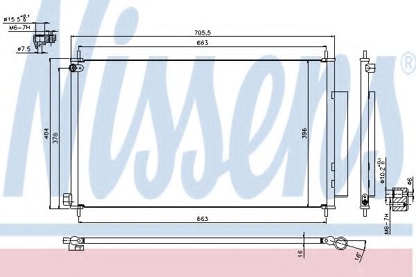 Радиатор кондиционера NISSENS 940354