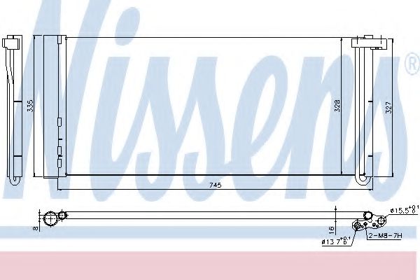 Радиатор кондиционера NISSENS 940358