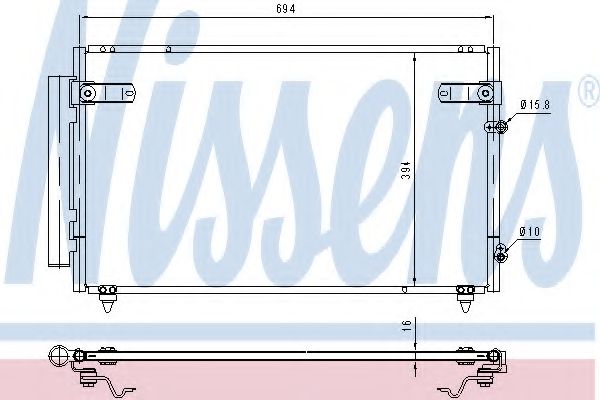 Радиатор кондиционера NISSENS 940368