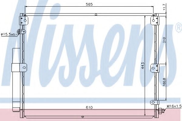 Радиатор кондиционера NISSENS 940375