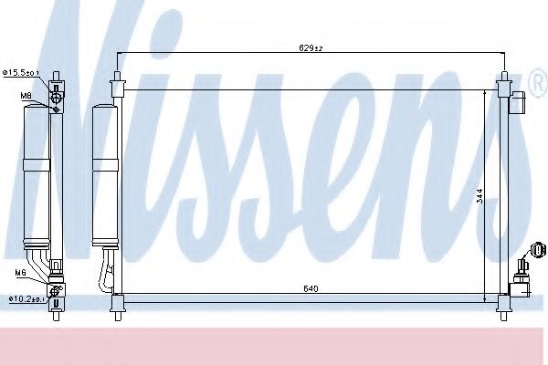 Радиатор кондиционера NISSENS 940382