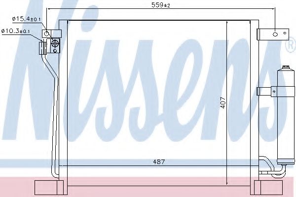 Радиатор кондиционера NISSENS 940384
