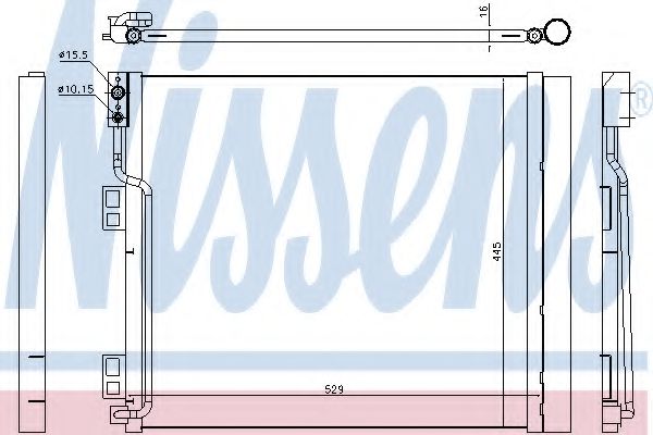 Радиатор кондиционера NISSENS 940386