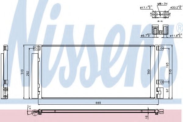 Радиатор кондиционера NISSENS 940388