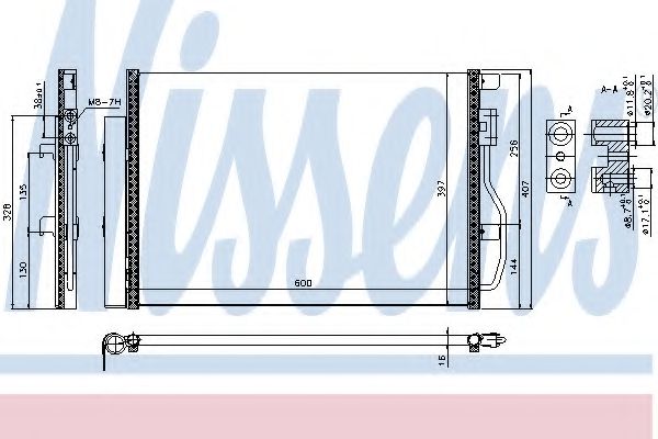Радиатор кондиционера NISSENS 940389
