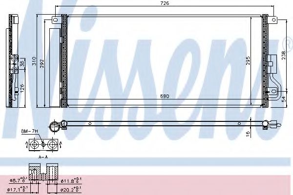 Радиатор кондиционера NISSENS 940390