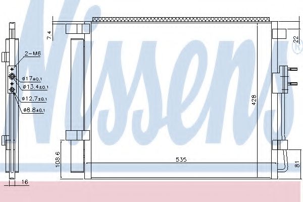 Радиатор кондиционера NISSENS 940391