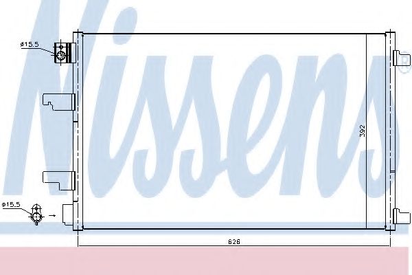 Радиатор кондиционера NISSENS 940402