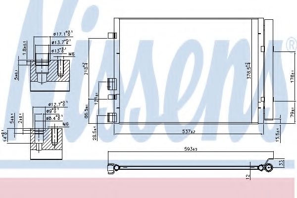 Радиатор кондиционера NISSENS 940405