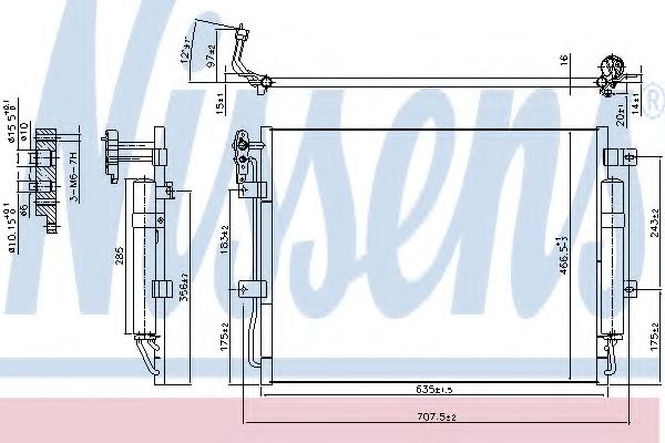 Радиатор кондиционера NISSENS 940406