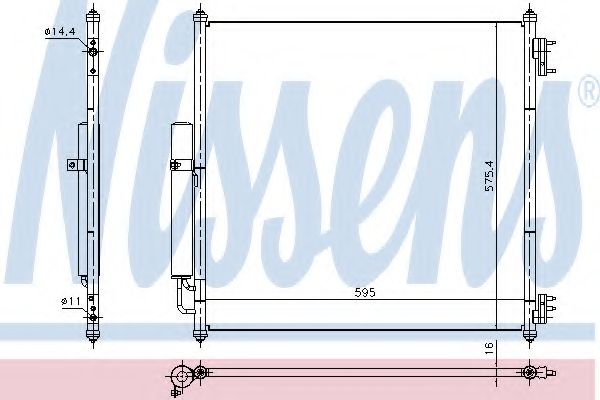 Радиатор кондиционера NISSENS 940408