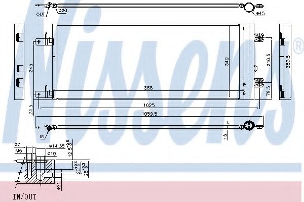 Радиатор кондиционера NISSENS 940409