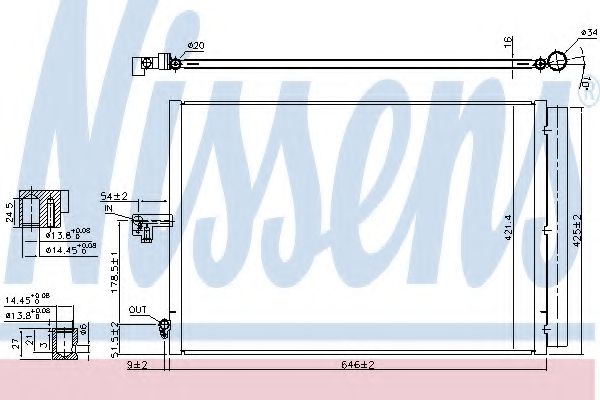 Радиатор кондиционера NISSENS 940412