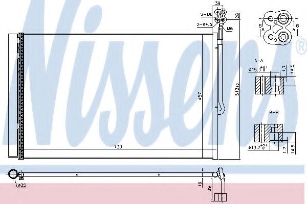 Радиатор кондиционера NISSENS 940415