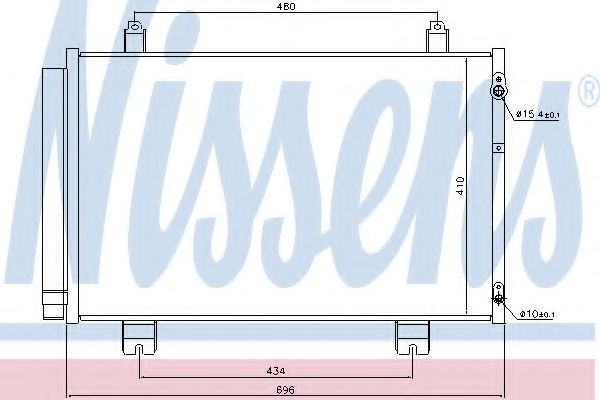 Радиатор кондиционера NISSENS 940434