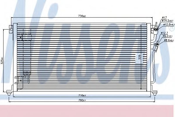 Радиатор кондиционера NISSENS 940439