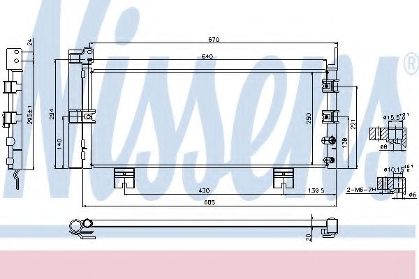 Радиатор кондиционера NISSENS 940450
