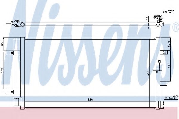 Радиатор кондиционера NISSENS 940453