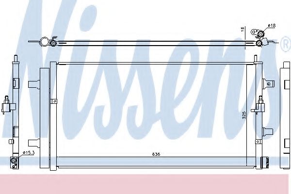 Радиатор кондиционера NISSENS 940454