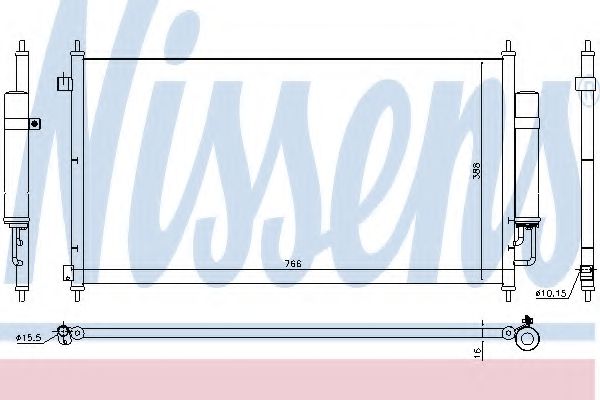 Радиатор кондиционера NISSENS 940467