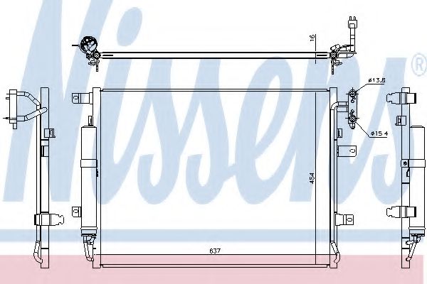 Радиатор кондиционера NISSENS 940482