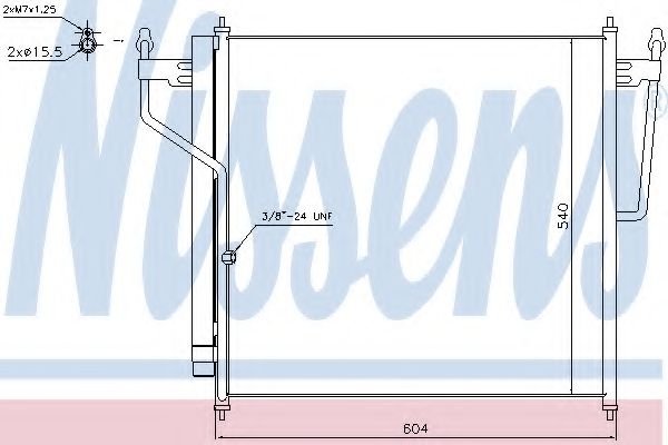 Радиатор кондиционера NISSENS 940503