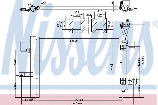 Радиатор кондиционера NISSENS 940511