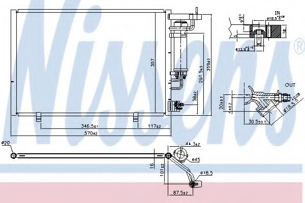 Радиатор кондиционера NISSENS 940524