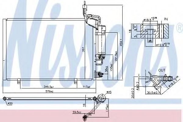 Радиатор кондиционера NISSENS 940527