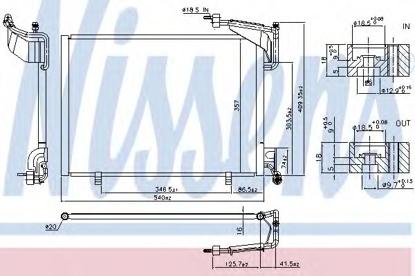 Радиатор кондиционера NISSENS 940528