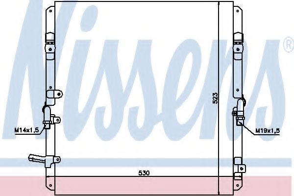 Радиатор кондиционера NISSENS 94053