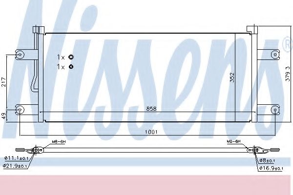 Радиатор кондиционера NISSENS 940543