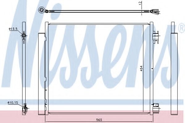 Радиатор кондиционера NISSENS 940546