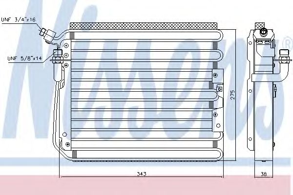 Радиатор кондиционера NISSENS 940551