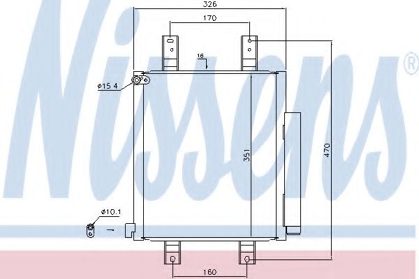 Радиатор кондиционера NISSENS 940554