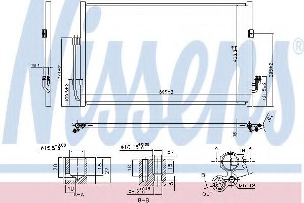 Радиатор кондиционера NISSENS 940556