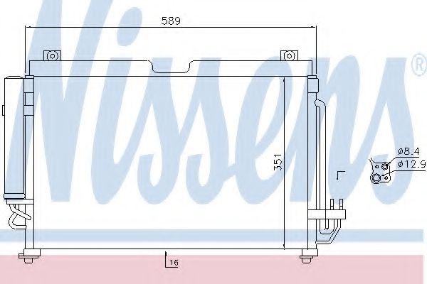 Радиатор кондиционера NISSENS 940559