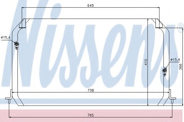 Радиатор кондиционера NISSENS 94056