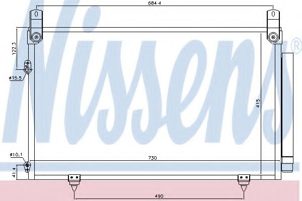 Радиатор кондиционера NISSENS 940566