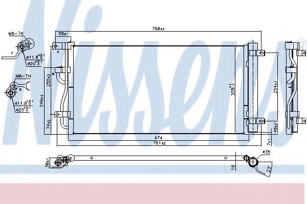 Радиатор кондиционера NISSENS 940569