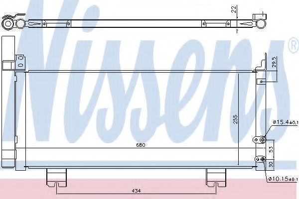 Радиатор кондиционера NISSENS 940571