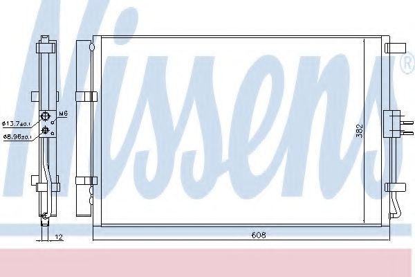 Радиатор кондиционера NISSENS 940573