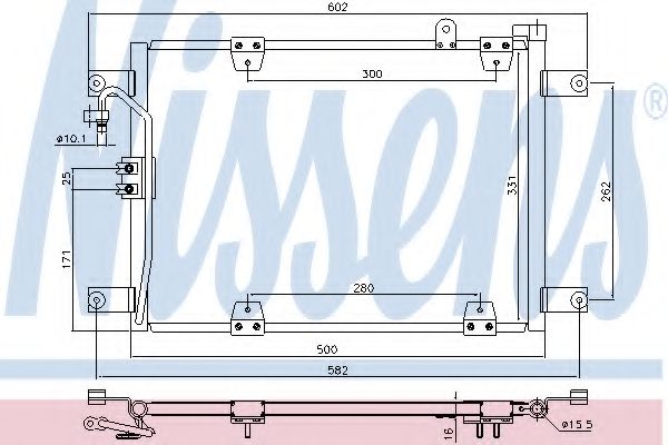Радиатор кондиционера NISSENS 940578