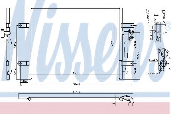 Радиатор кондиционера NISSENS 940585